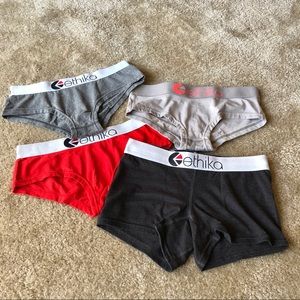 Lot of (4) Ethika bottoms